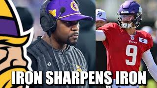 Brian Flores Will Help Make JJ McCarthy Great | Iron Sharpens Iron