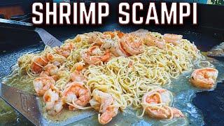 HOW TO COOK SHRIMP PERFECTLY ON THE GRIDDLE! SHRIMP SCAMPI  - EASY RECIPE