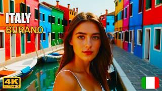 Burano: A Colorful Gem in the Venetian Lagoon | Venice Walking Tour 2025 - UHD 4K60fps
