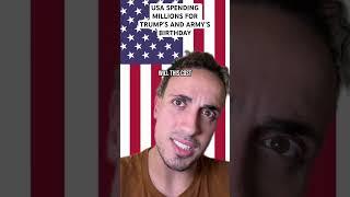 USA Spending Millions On Trump’s And Army’s Birthday