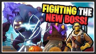 Fighting the NEW Titan Boss in Fortnite Save the World!