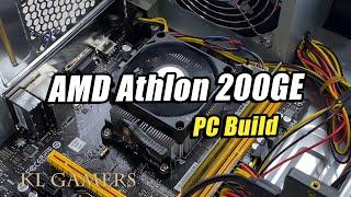 AMD Athlon 200GE Biostar A320MH PNY SSD Budget PC Build