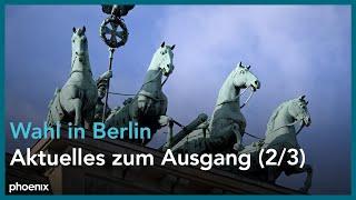 Berlin-Wahl 2023: Aktuelles zum Ausgang der Berliner Abgeordnetenhauswahl