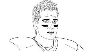 How to Draw Tom Brady face || Very Easily Step by Step