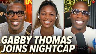 Gabby Thomas joins Shannon Sharpe & Chad Johnson to break down her 200m Olympic victory | Nightcap