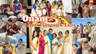 Fun with Lian at home and a bit of Onam | Sindhu krishna