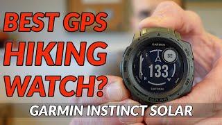 GARMIN INSTINCT SOLAR REVIEW // Is the Instinct Solar the best GPS watch for hikers?