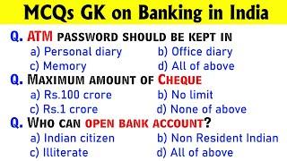 MCQs with answers on Banking in India | Banking Awareness MCQs for Banking exams, IBPS, SBI | GK