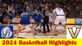 Vanderbilt vs Drake Basketball Game Highlights 11 24 2024