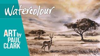 How to Paint an African Savannah Scene in Watercolour