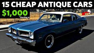 Seller Discount Prices: 15 Classic Cars For Sale Under $10,000