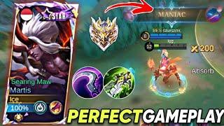 MARTIS PERFECT GAMEPLAY BUILD AND EMBLEM MYTHICAL IMMORTALMARTIS BEST BUILD 2024