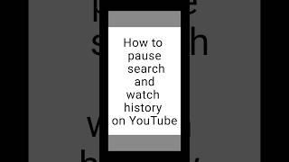 How to pause search and watch history on youtube| how to pause watch history on youtube
