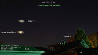 Jupiter & Saturn on this Fall Evening