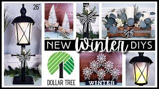 *NEW* DOLLAR TREE WINTER DIY | 26" Street Lamp Lantern w/ LIGHTS | WINTER Home Decor | Neutral DIYs