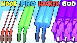 NOOB vs PRO vs HACKER vs GOD in Rifle Barrels!