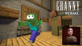 MONSTER MOBS GRANNY REMAKE ESCAPE CHALLENGE MINECRAFT ANIMATION