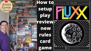 How to play Fluxx review setup AmassGames party Uno cards board game boardgame #funny #tabletop