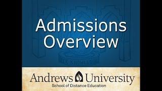 AU Admissions Process Overview