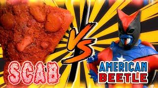 Scab vs American Beetle - Kaiju Big Battel: Vaxxed, Waxxed and Ready to Kick Axe - 4K