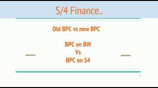 BPC on BW vs BPC for S4