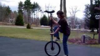 How to Mount a 5-Foot Unicycle