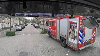 Autoladder Pieter uit voor assistentie ambulance in Amsterdam-Osdorp.