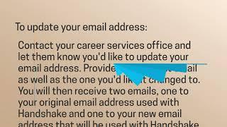 How to Change Your Email on Handshake
