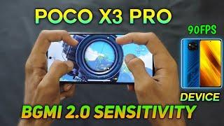 POCO X3 PRO BGMI 2.0 UPDATE SENSITIVITY 2022