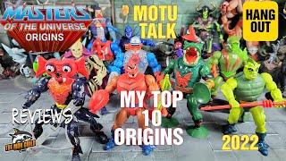 Masters of the Universe Origins- My Top Ten Favorite Figures Talk and Review!