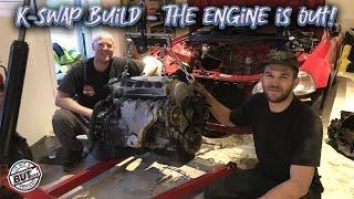 BIG NEWS + REMOVING D14 1.4 HONDA CIVIC ENGINE! THE K-SWAP FINALLY CONTINUES. SOON TO BE A K20 CVIC!