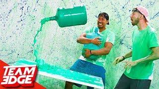 Water Bottle Flip Challenge Returns! | Slime Punishment Edition!!