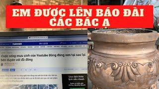 Đồng đông sơn được lên báo, bán đồ thờ cúng bằng đồng, cảm ơn các bác ạ ?