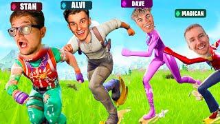 Der SCHWÄCHSTE FLIEGT  Fortnite Olympiade mit 4 Content Creator Alvi, Davenite, Magican