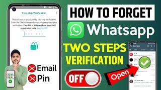 How To Reset Whatsapp Two Step Verification Pin Without Email | Reset Whatsapp Two Step Verification