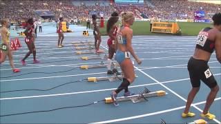 Final 100m. vallas femenino. Atletismo Cto. del Mundo Moscú 2013