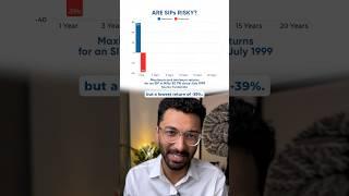 SIP investing: can you lose money? #shorts | Udayan Adhye | Personal Finance