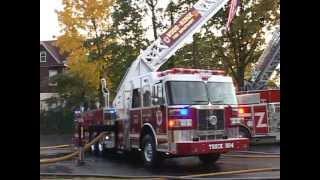 Wood Ridge,nj Fire Department Truck 904 Wetdown