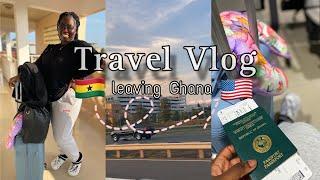 Travel Vlog: Leaving Ghana because I need a change of environment 🫠|| Ghana  to USA 