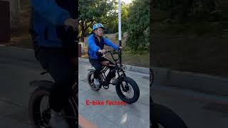 #ebike #ebikereview #ebikeshop #ebikestyle e-bike factory riding on the road