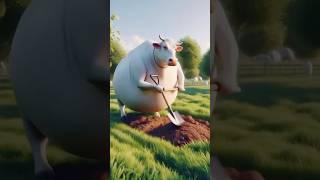 Beautiful  Story of Hardworking Cow And monkey #cowvideos #cow #viralshort #viralcow #shortsfeed1