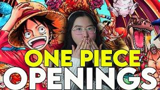 First Time Reacting to One Piece Openings (1-24) | New Anime Fan! Anime OP Reaction