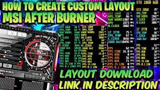 How to Show FPS in Games | FPS, GPU, CPU Usage | Custom Msi After Burner Layout