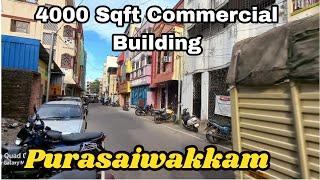 4000 Sqft Commercial Building Sale in Purasaiwakkam | Chennai Bank Auction