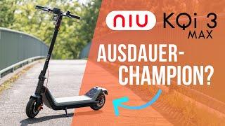 Niu KQi3 Max E-Scooter im Test: Der Ausdauer-Champion? | Reichweite & Komfort