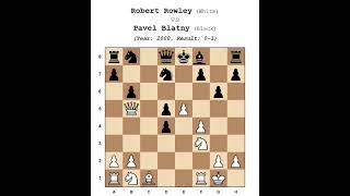 A Brutal Finish: Robert Rowley vs. Pavel Blatny (Year: 2000, Result: 0-1)