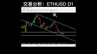 交易分析：ETHUSD D1 #外汇 #外汇交易 #外汇分析 #外汇教学 #外汇技术 #外汇交易平台  #外汇平台 #外汇投资 #炒外汇 #外汇黄金 #黄金 #原油 #黄金原油