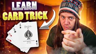 Amazing CARD TRICK Anyone Can LEARN!! - day 148