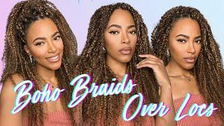 Kinky Curly Boho Braids (OVER LOCS!) w/ QVR Human Hair | Jasmine Defined