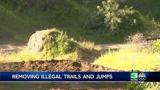 Illegal bike jumps and trails removed in California state parks